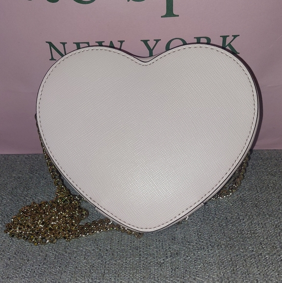 Last one! Kate Spade Love Shack Mini Heart Light Pink Crossbody in Light Pink - Picture 4 of 9